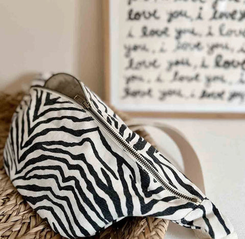 Zebra Banana Bag