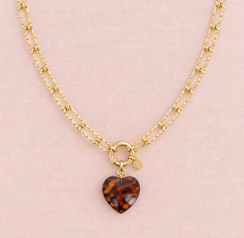 Tortoise Heart Charm
