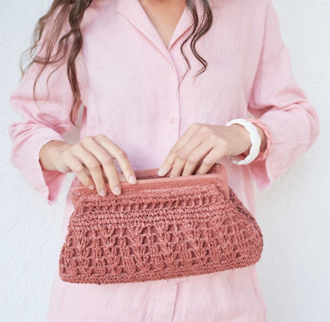 Rose Pink Clutch