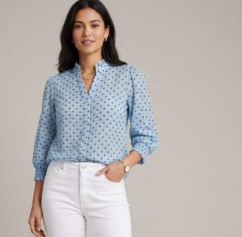 Nujannet Shirt Bleu
